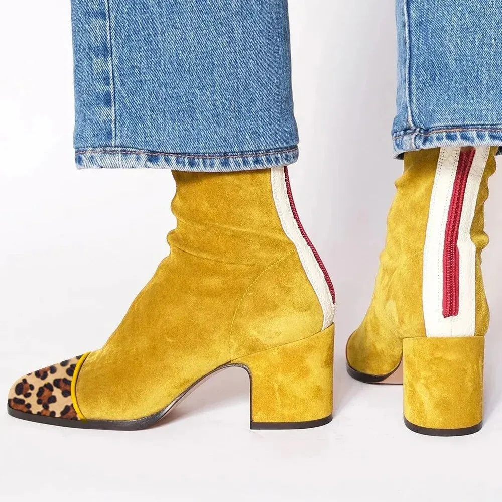 Jet | Square toe heeled boots