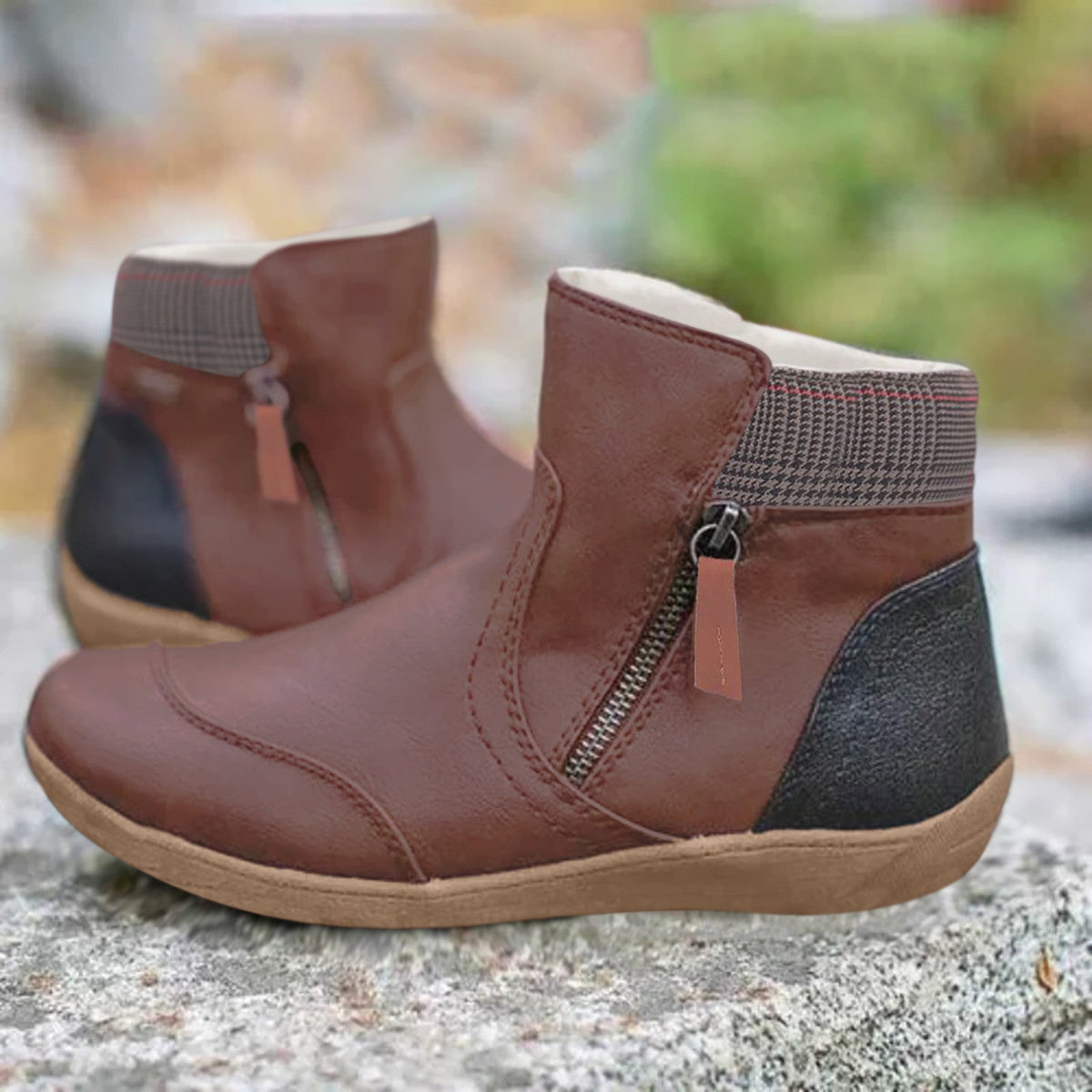 Nour - Faux Fur Ankle Boots
