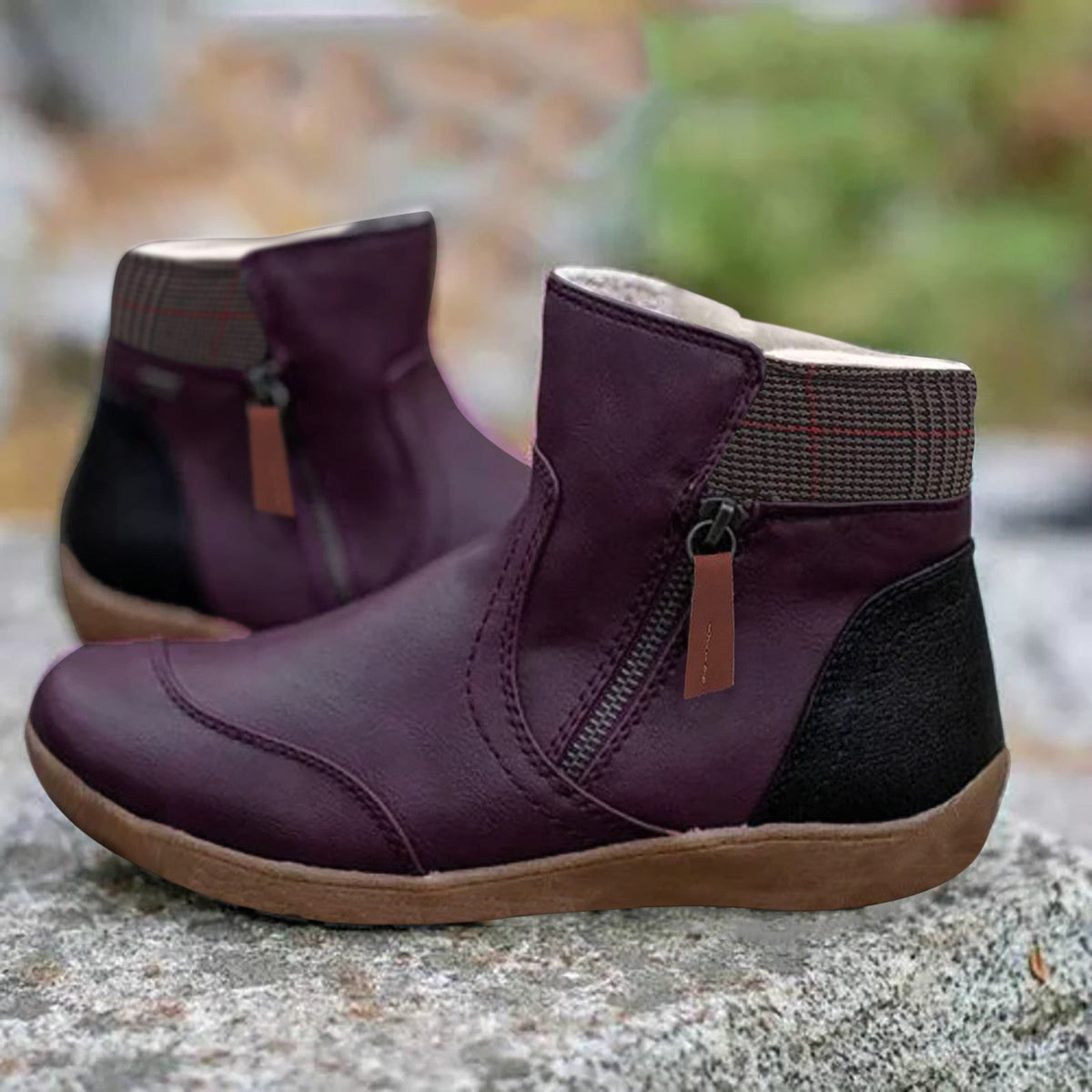 Nour - Faux Fur Ankle Boots